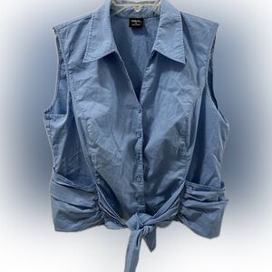 Tribal Sky Blue Blouse